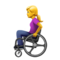 Woman in Manual Wheelchair emoji on Apple